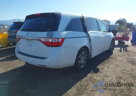 2012 Honda Odyssey Ex-L из США, поврежденный, VIN 5FNRL5H60CB111075